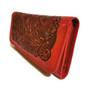 Handmade Embossed Leather Wallet: Rodeo Retro Bohemian Style