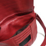 Handmade Leather Crossbody Bag: Red Messenger Bag with Adjustable Strap