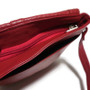 Handmade Leather Crossbody Bag: Red Messenger Bag with Adjustable Strap