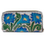 Handmade Tooled Leather Wallet: Western Floral Cowhide Clutch