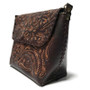 Handmade Tooled Leather Shoulder Bag: Western Style Purse