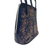 Cowhide bag with zipper