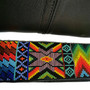 Handmade Leather Shoulder Bag: Huichol Beaded Strap, Bohemian Cowgirl Style