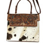 Hand Tooled Leather Shoulder Bag: Rodeo Cowgirl Western Purse