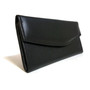 Handmade Black Cowhide Leather Wallet: Minimalist Card Holder