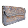Hand Tooled Leather Shoulder Bag: Boho Silver Cowgirl Bag