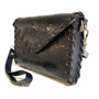 Handmade Tooled Leather Wrist Bag: Rodeo Vintage Shoulder Bag