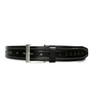 Handmade Black Leather Belt for Men: Full Grain Casual Jeans Belt