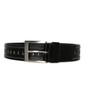 Handmade Black Leather Belt for Men: Full Grain Casual Jeans Belt