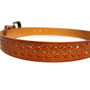 Handmade Leather Kids Belt: Hand-Tooled Rodeo Style