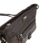 Handmade Leather Crossbody Bag: Compact Brown Shoulder Purse
