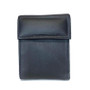 Handmade Black Cowhide Leather Wallet: Bifold, Zipper & Velcro