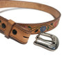 Embossed Leather Belt: Handmade Cowgirl Rodeo Style