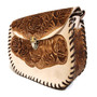 Hand Tooled Leather Shoulder Bag: Rodeo Cowgirl Western Boho Purse