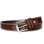 Full Grain Brown Leather Belt for Men: Handcrafted Jeans Belt