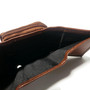 Handmade Cowhide Leather Wallet: Compact Women's Wallet with Mirror
