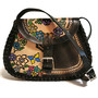 Embossed Leather Shoulder Bag: Vintage Floral Cowgirl Western Bag