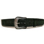 Handmade Black Leather Western Belt: Removable Buckle, Rodeo Cowboy Style