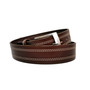 Handmade Full-Grain Leather Belt: Classic Brown Cowhide, Metal Buckle