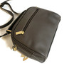 Handmade Leather Crossbody Bag: Brown Zipper Shoulder Bag