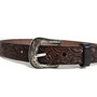 Hand Tooled Leather Kids Belt: Western Cowboy Rodeo Style