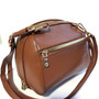 Handmade Brown Leather Crossbody Bag: Small Shoulder Bag Gift
