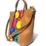 Handmade Leather Tote Bag: Bohemian Floral Embroidered Shoulder Bag
