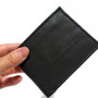 Leather wallet for men handmade with genuine leather, for cards, black wallet, slim wallet for him, gift for dad