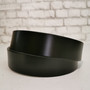 Handmade Black Full Grain Leather Belt: Women's Snap Buckle Belt