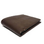 Handmade Brown Leather Slim Wallet: 10 Card Slots, Cowhide