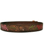 Embossed Leather Rodeo Belt: Handmade Cowgirl Bohemian Style