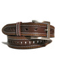 Handmade Full Grain Brown Leather Belt: Casual Jeans Belt