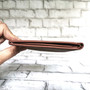 Handmade Slim Bifold Leather Wallet: 6 Card Slots