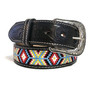 Handmade Embossed Leather Belt: Boho Western Cowgirl Style