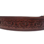 Hand Tooled Leather Western Belt: Removable Buckle, Cowboy Rodeo Style