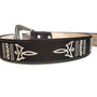 Handmade Brown Leather Cowgirl Belt: Retro Rodeo Western Style