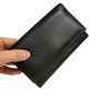 Handmade Cowhide Leather Wallet: Zippered Coin Pocket, 6 Card Slots