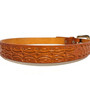 hand tooled leather belt for kids