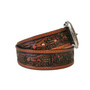 Handmade Brown Leather Western Belt: Riding Horse Cowboy Belt