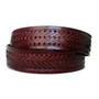 Braided Brown Leather Belt for Men: Handmade Cowhide, Rustic Style