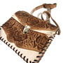 Handmade Tooled Leather Bag: Rodeo Cowgirl Boho Purse