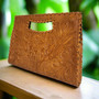 Hand Tooled Leather Shoulder Bag: Rodeo Retro Vintage Style