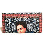 Laser-Engraved Frida Leather Wallet: Handmade Women's Card Holder