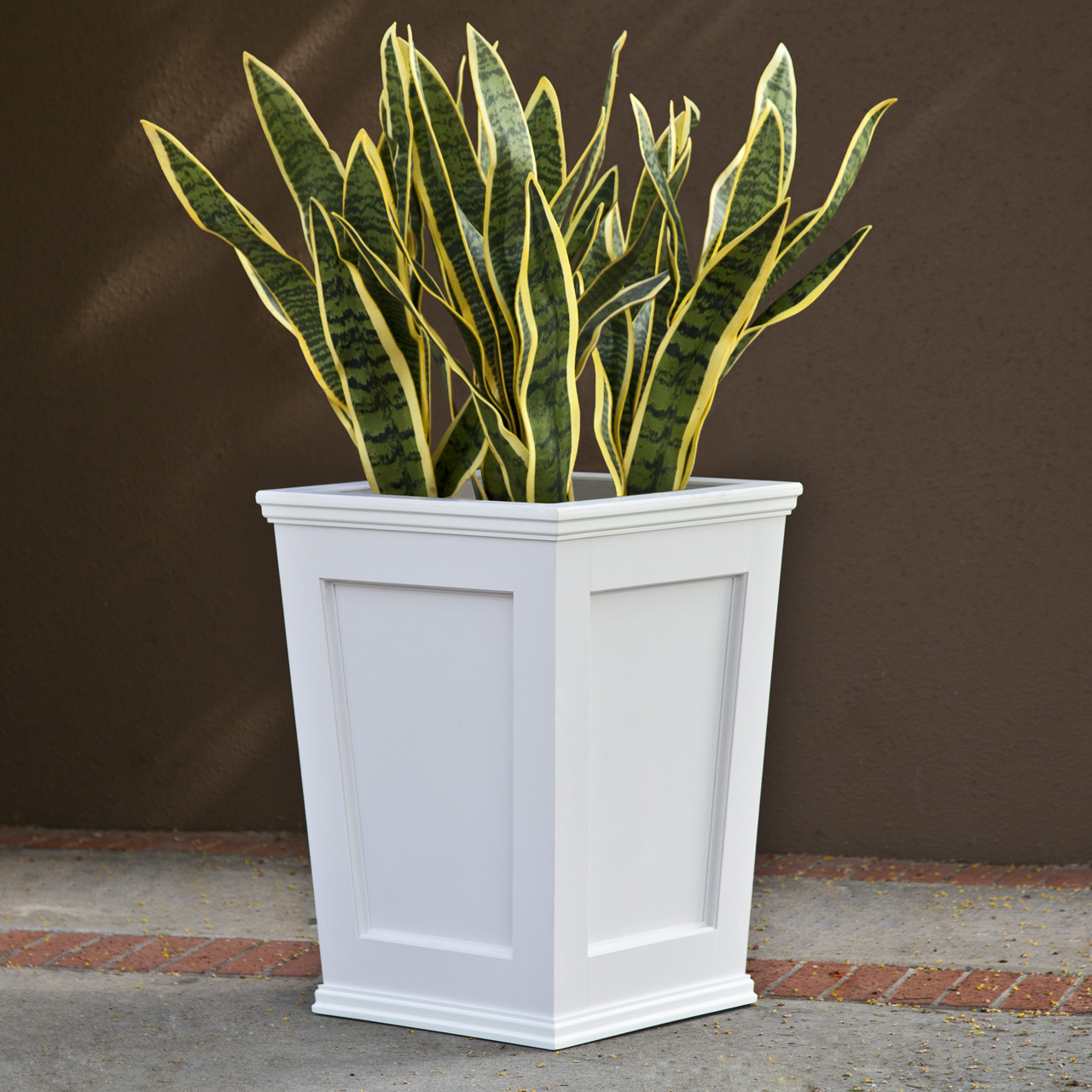 large outside plant pots Set of 2 Large Tall Planter for Indoor or Outdoor