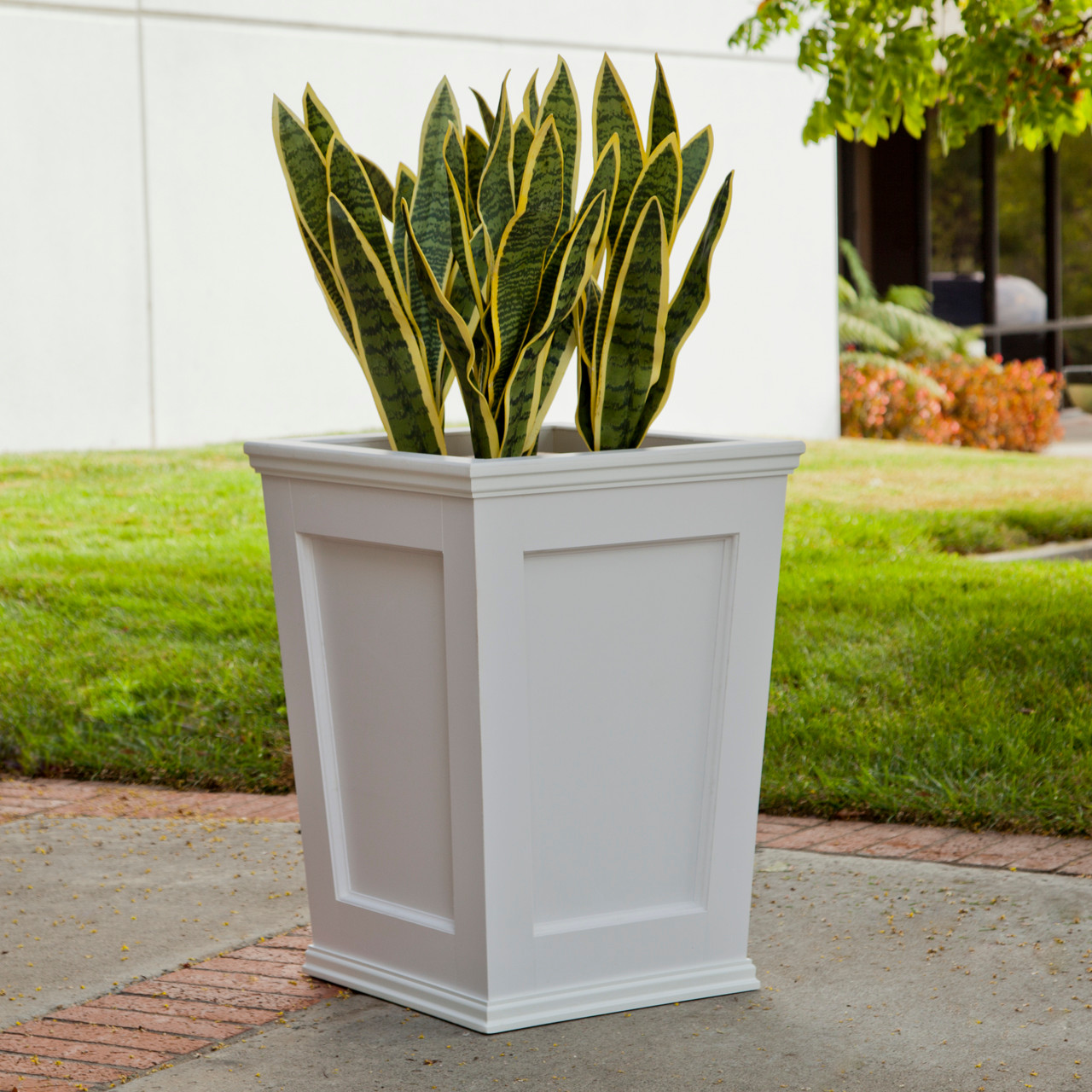 Cape Cod Composite PVC Wood Alternative Tapered Planter