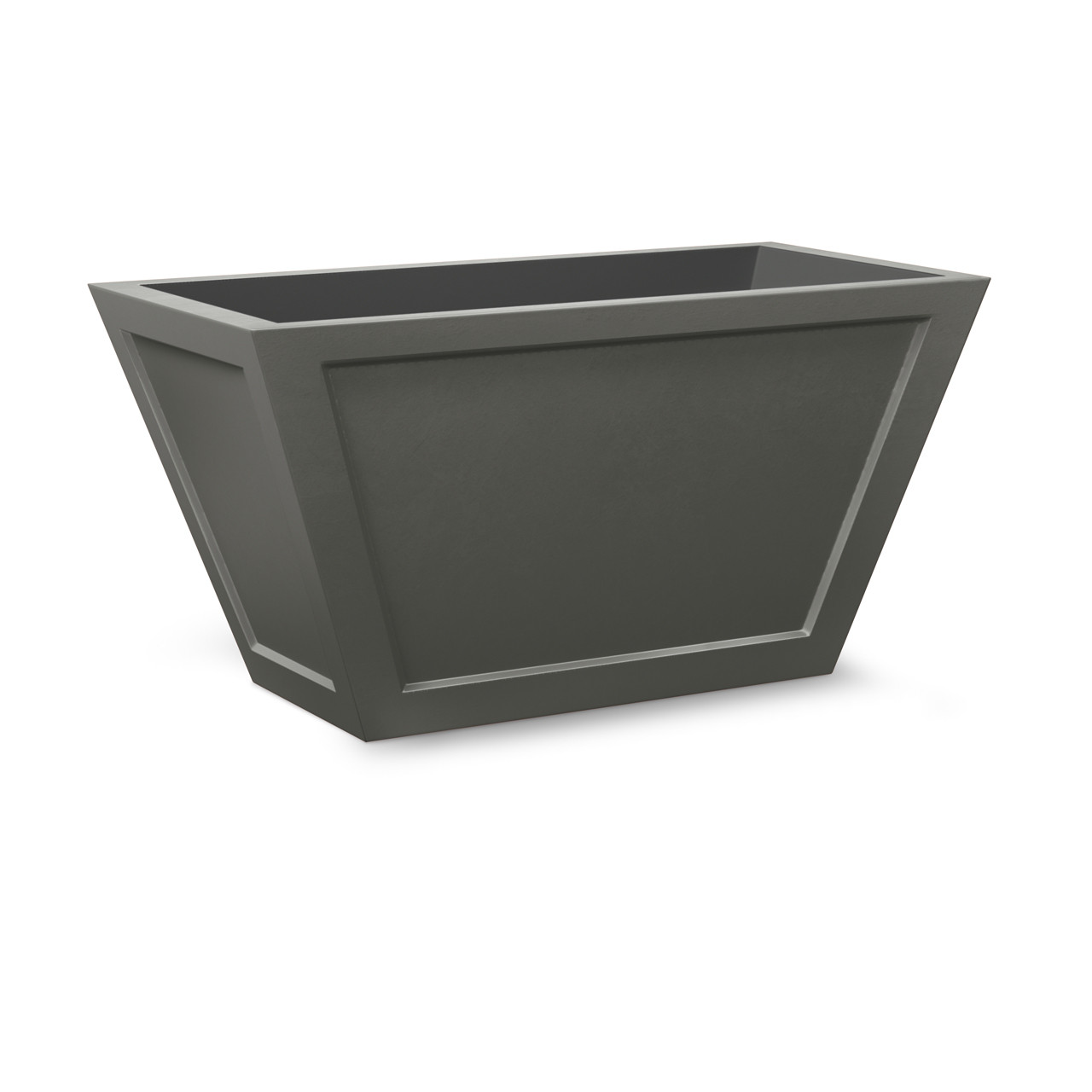 Ashville Fiberglass Tapered Rectangular Shape Planter in 9 Finishes