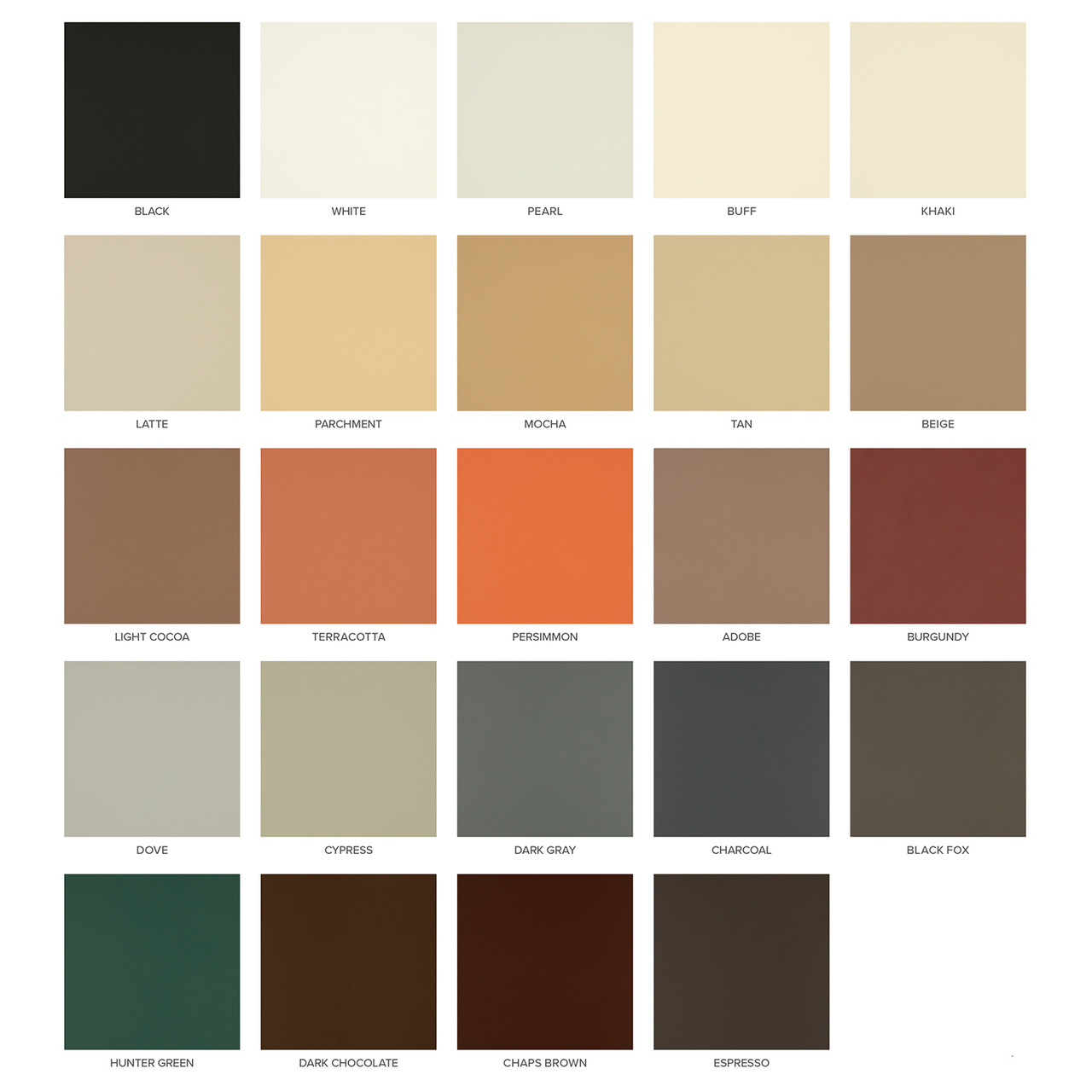 Fiberglass Color Samples 3