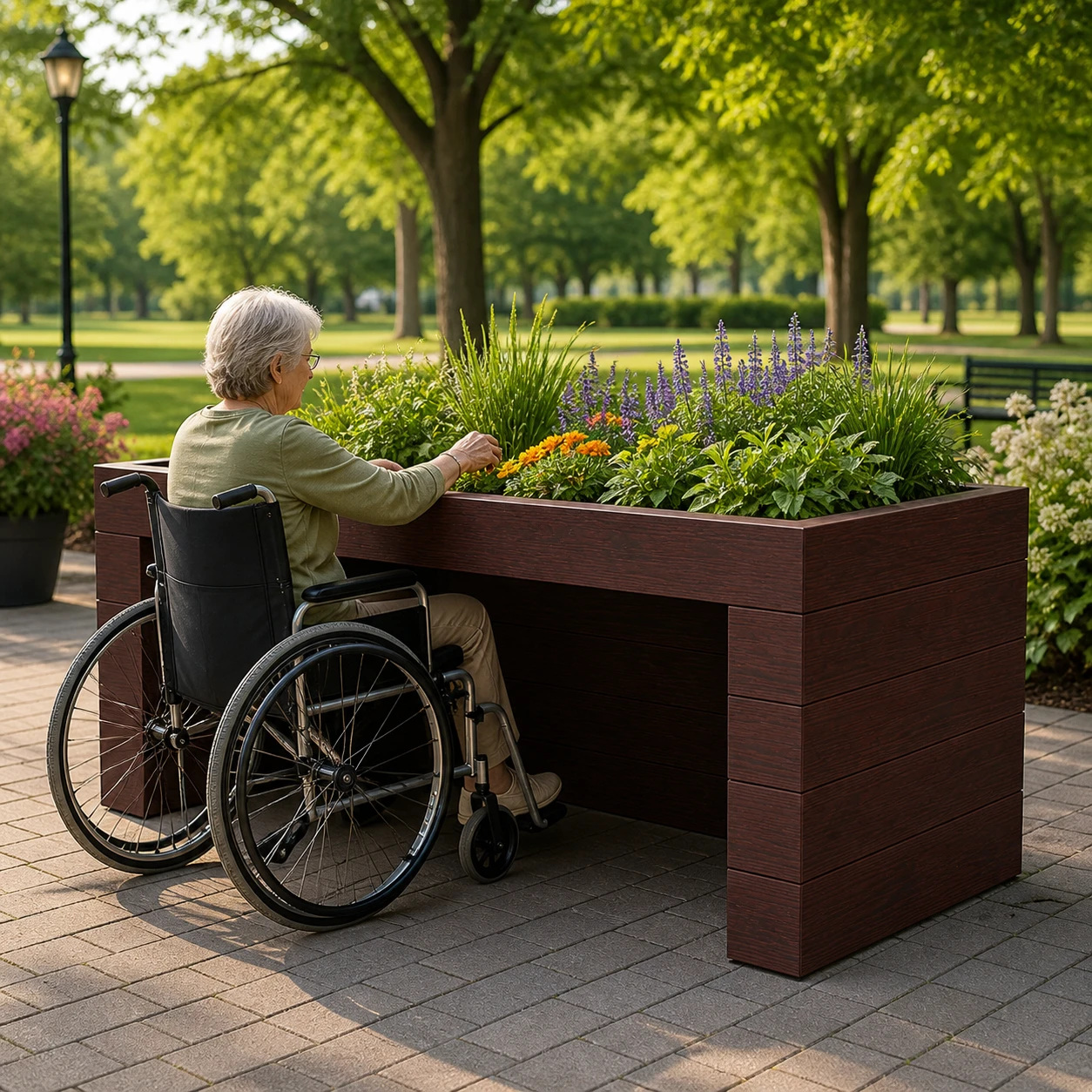 Wheelchair-Accessible Raised Garden Planter | ADA-Friendly Wheelchair-Accessible Raised Garden Planter | ADA-Friendly