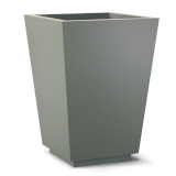 Marek tapered square planter shown in dark gray. Marek tapered square planter shown in dark gray.
