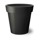 Seville planter shown in black.